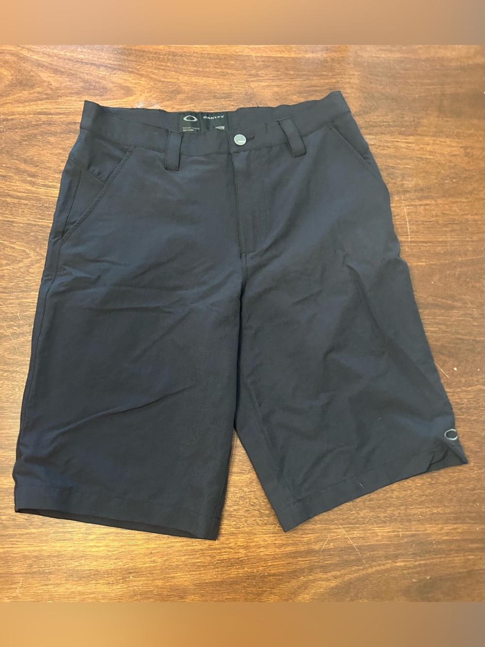 Oakley Men's Black Flat Front Performance Shorts
